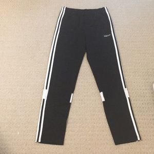 🐼NWOT Black striped adidas track pants🐼